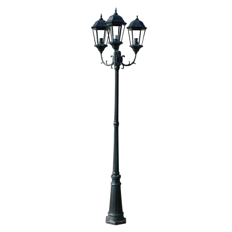 vidaXL LED Buitenlamp - Ovaal, Zwart, 50 cm