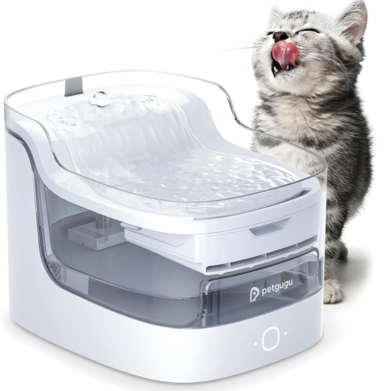 Petgugu 2L Cat Fountain With Wireless Pump,