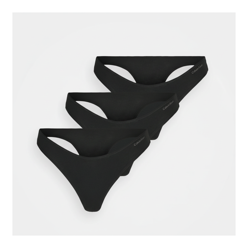 Calvin Klein Unterwäsche 3Er Pack String - Schwarz 3XL