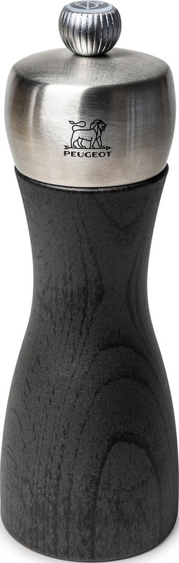 Peugeot Fidji zoutmolen - 15 cm, grafiethout en roestvrij staal