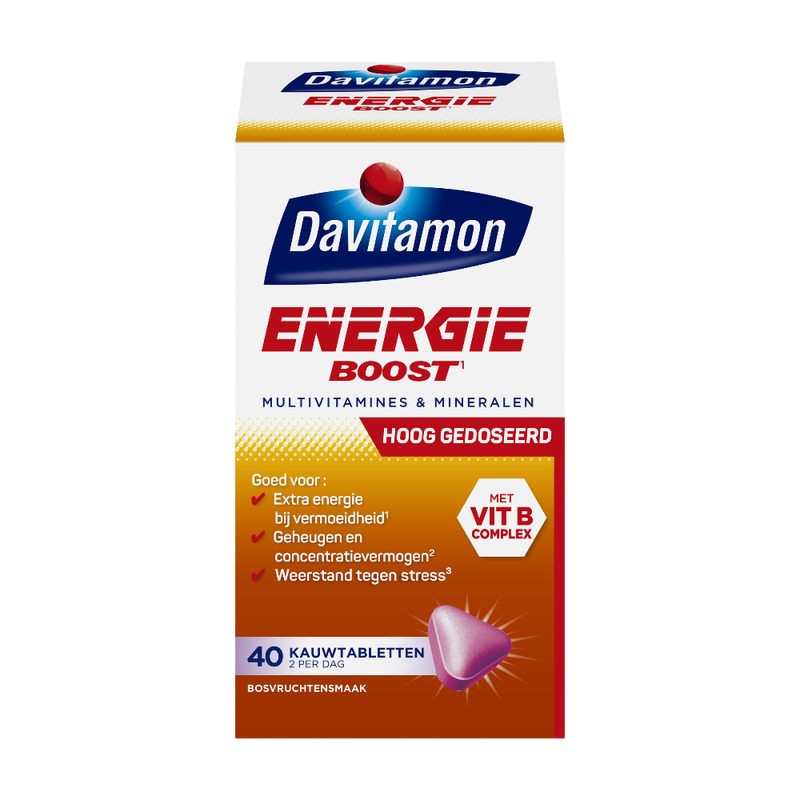 Davitamon Energy Boost Kauwtabletten 40 Stuks