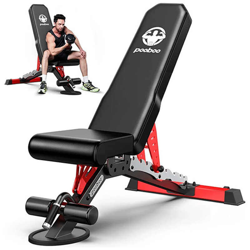 Weight Bench, Adjustable Workout Bench for Home, Duty Strength Training Bench, Flat/I