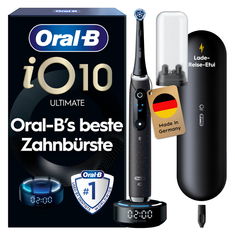 Premium Black Bundle: Oral-B iO Series 10 Cosmic Black mit Zahnseide-Sticks - Image 3