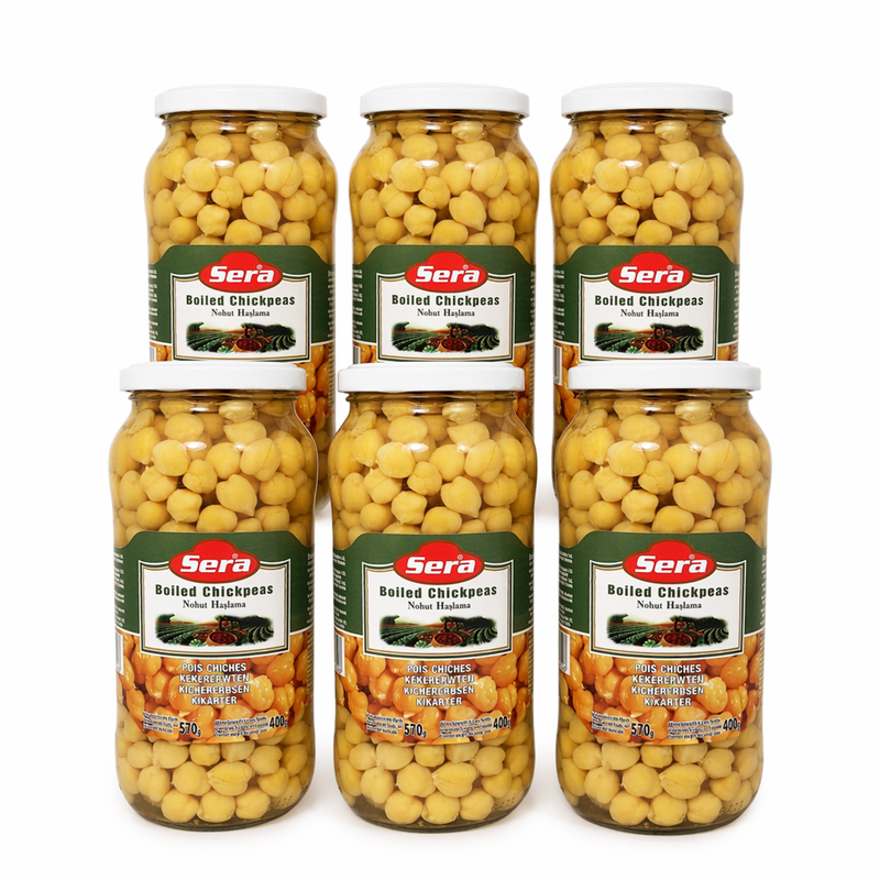Sera Haslanmis Nohut 570 g (Gekookte Bonen) x 6
