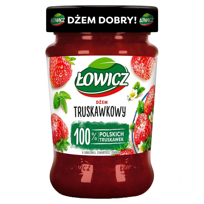 Lowicz aardbeienjam 280 g