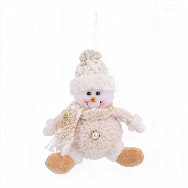 1 stuk kerstman met sjaal, pop voor decoratie cadeau, deur, raam, tafel, boom, feestdagen, kerstseizoen