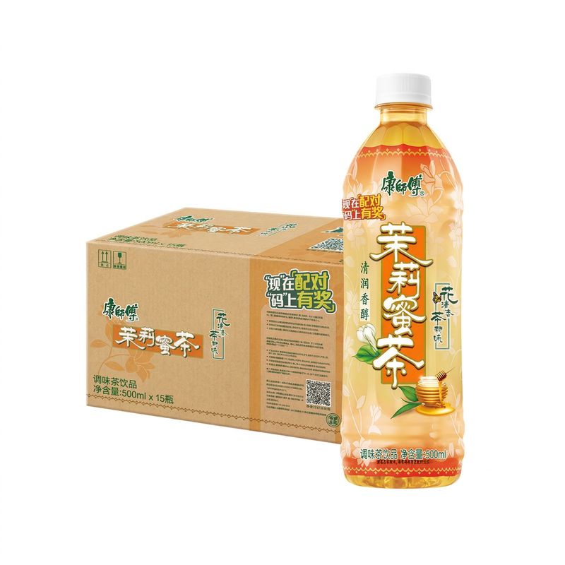 Master Kong Light 【Cooling】【Hydration】Master Kong Jasmine Honey Tea 15*500Ml