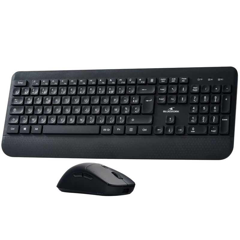 Ensemble Clavier/Souris Bluestork PACK-WL-OFF-R2/FR – Sans Fil, AZERTY, 3200 DPI - vue 9