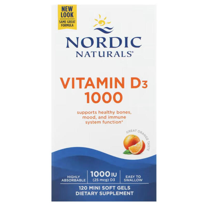 Vitamin D3 Bone Immune 1000 IU Orange - 120 Softgels