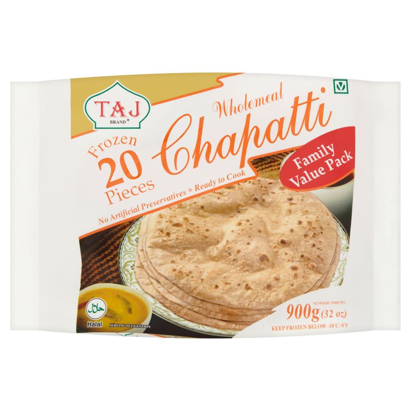 Taj Family Pack Chappati 20Pcs 900G