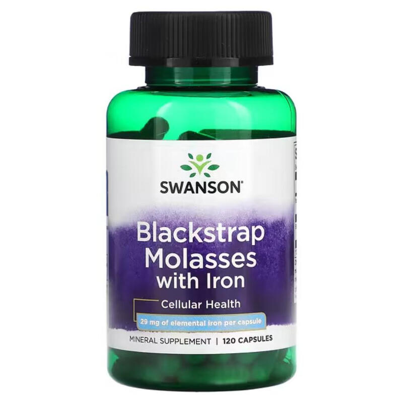 Blackstrap Molasses + Iron Iron Health 29 mg - 120 Capsules