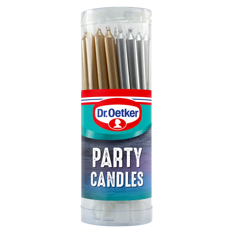 Dr. Oetker Gold/Silver Party Candles 33G