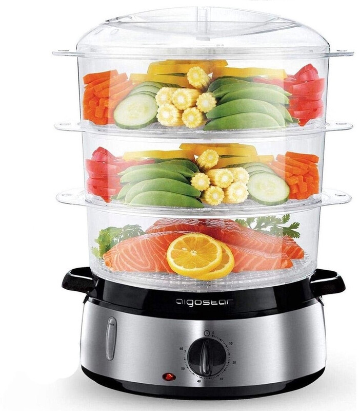 Aigostar 9 L elektrische RVS voedselstomer 800 W