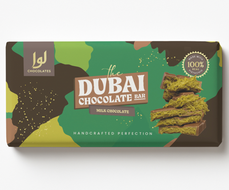 Dubai Melk Chocolade Reep Extra Crunchy - 220 g