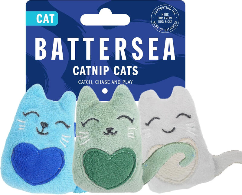 Battersea Pack of 3 Cat Toys Catnip-Infused for All Breeds