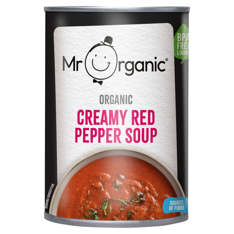Organic Creamy Red Pepper Soup 400g