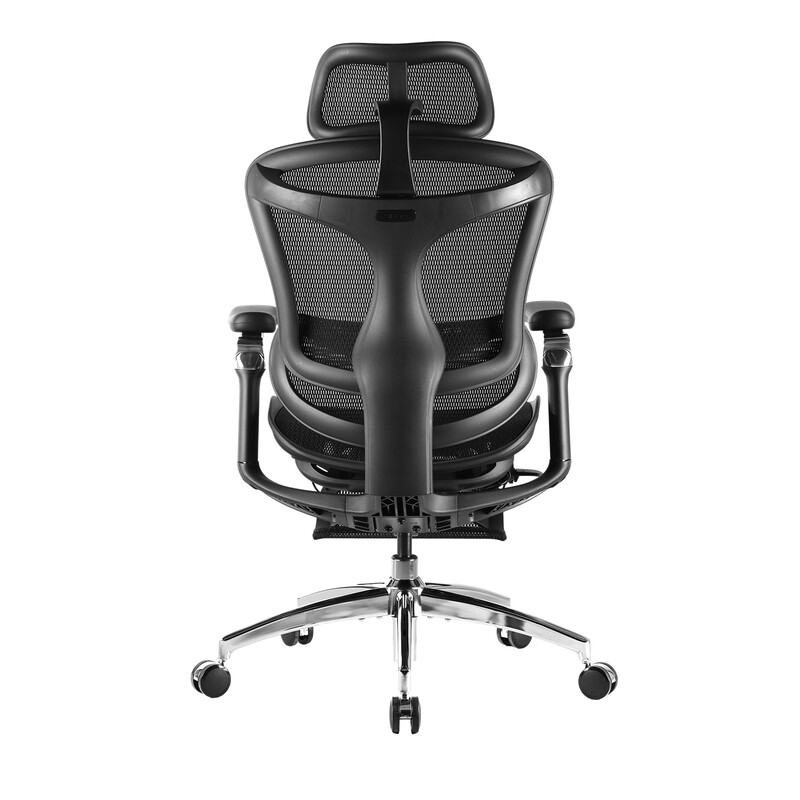 Sihoo Doro C300 Pro ergonomischer Bürostuhl mit ultraweichen 6D-Armlehnen, dynamischer Lordosenstütze, Sitztiefeverstellung und verstellbarer Rückenlehne, Schreibtischstuhl fürs Homeoffice mit Fußpedal (Schwarz)