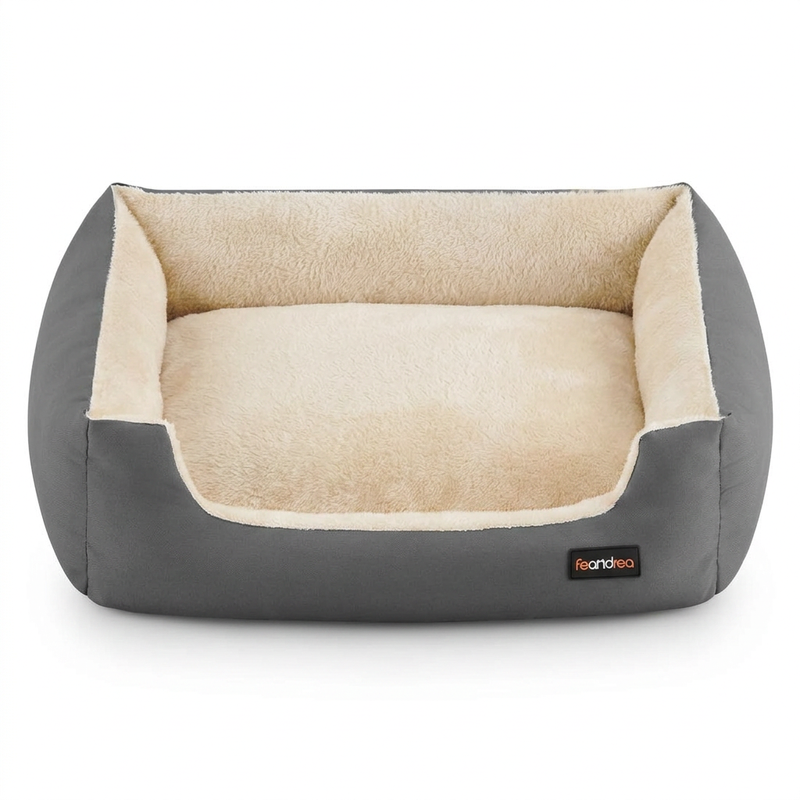 Feandrea 【Back-To-School】Feandrea 100% Polyester Pet Bed， 75X58x21cm， Dark Grey