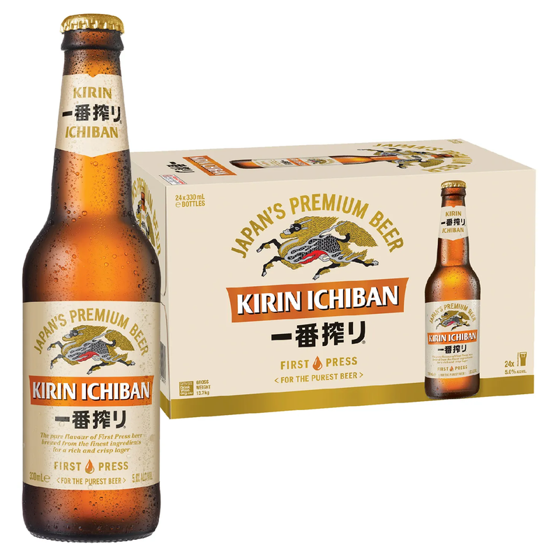 Kirin Ichiban Beer 24X330ml Bottle