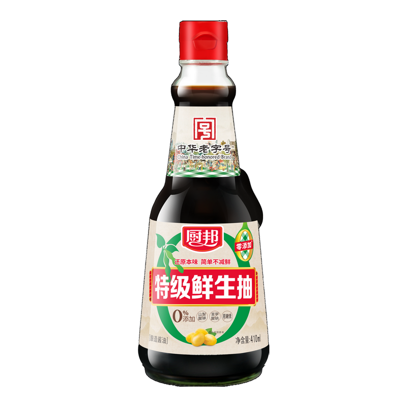 Chu Bang Light Chubang Zero Additives Premium Fresh Soy Sauce 410Ml