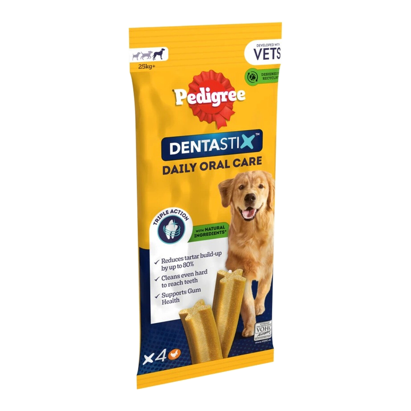 Pedigree Dentastix Daily Oral Care Large 25Kg+ 4 Sticks 154G