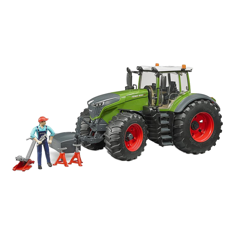 Bruder 04041 - Fendt 1050 Vario mit Mechanik- und Werkstattausstattung - Maßstab 1:16, Fahrzeuge, Traktor, Bulldozer, Reparaturwerkstatt, Handwerker, bworld, Spielzeug