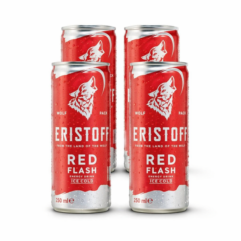 Eristoff Red Flash Cocktail – 4 x 250 ml