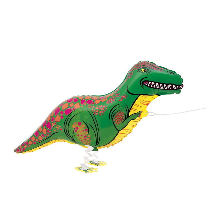 Unique Foil Walking Pet Balloon, T-Rex, 89cm