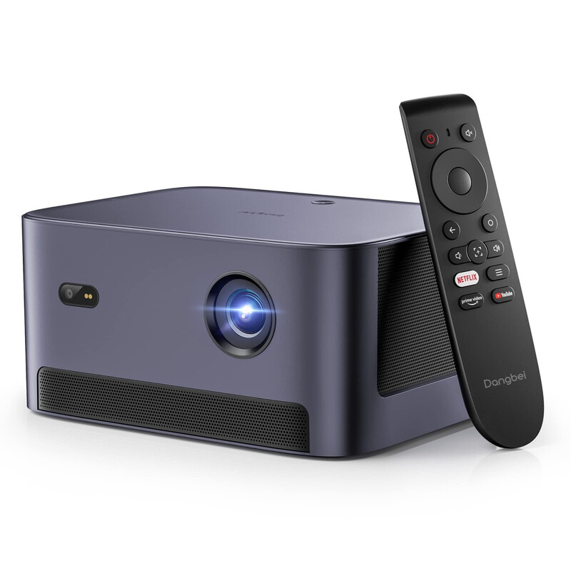 Dangbei Neo DLP Projector 1080P Full HD, 540 ISO Lumens, Official Netflix, Auto Focus & Keystone, Dolby Audio, 120" Screen, Mini Smart Projector with Wi-Fi & Bluetooth for Home Cinema and Office Use