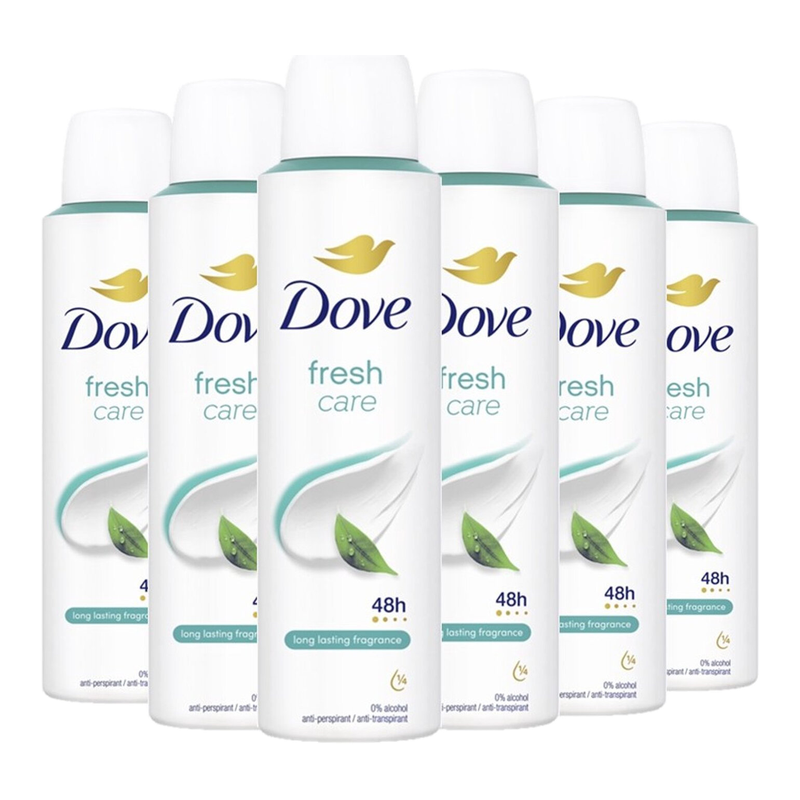 Dove Deospray - Fresh Care 6 x 150 ml (6-pack)