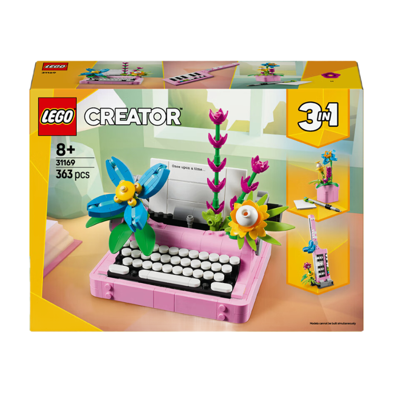 Lego 31169 Creator Machine à écrire avec fleurs