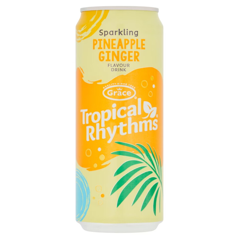 Tropical Rhythms Sparkling Pineapple Ginger 330ML