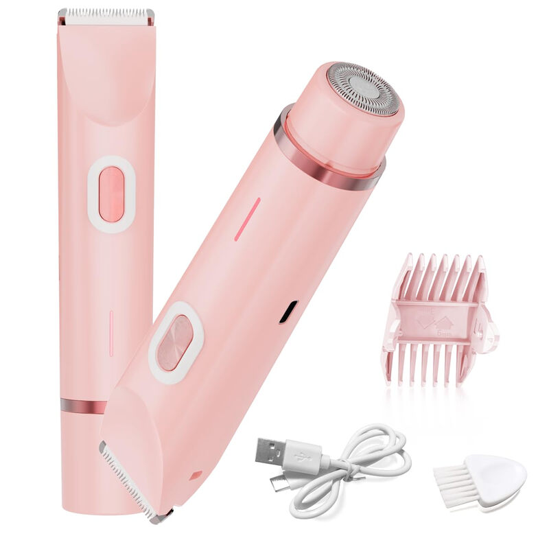 Electric Shaver for Women, 2-in-1 Electric Razor for Womens Legs Underarm Face Pubic
