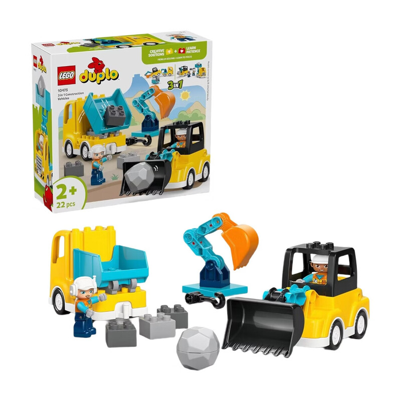 DUPLO 10475 3 in 1 Construction Vehicles