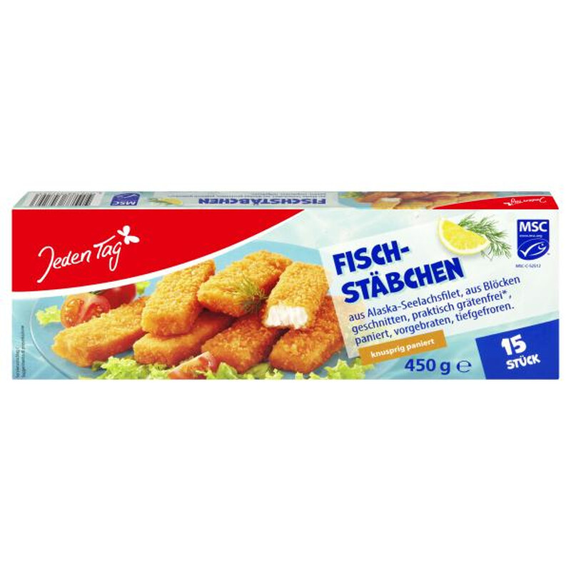 Jeden Tag MSC Fischstäbchen 450 g