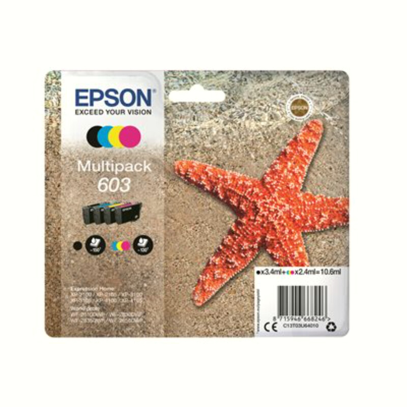 Encre multipack 4 couleurs Étoile de mer 603