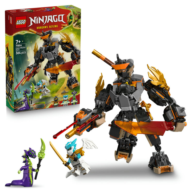 LEGO Ninjago 71854 Cole's missiemecha en draak Zane
