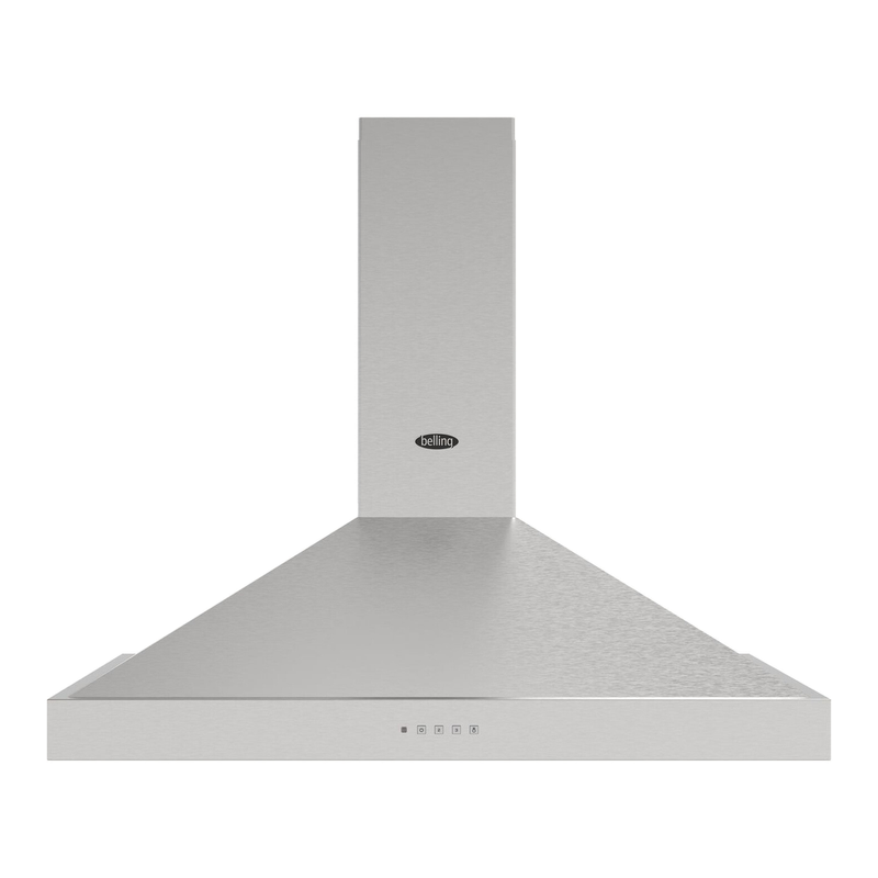 Belling COOKCENTRE CHIM 110PYR STA 110cm Chimney Cooker Hood, Ducted & Recirculation