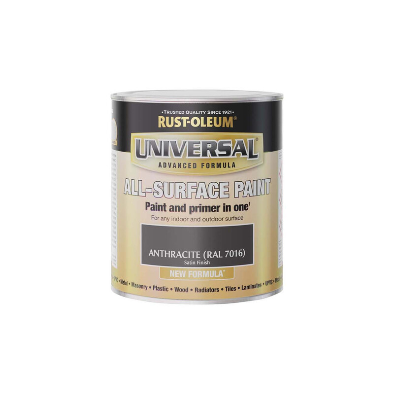 Rust-Oleum Universal All-Surface Gloss Paint Satin Anthracite 750Ml