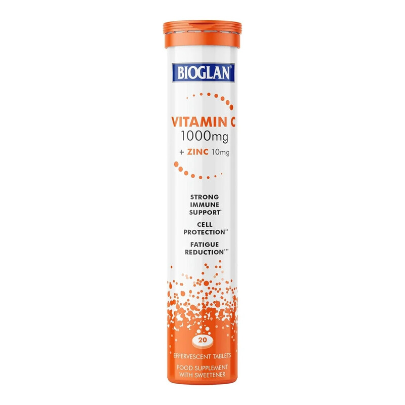 BIOGLAN Magnesium & B-Complex Effervescent Tablets for Energy Support & Nervous System Health, 120 Orange Tabs