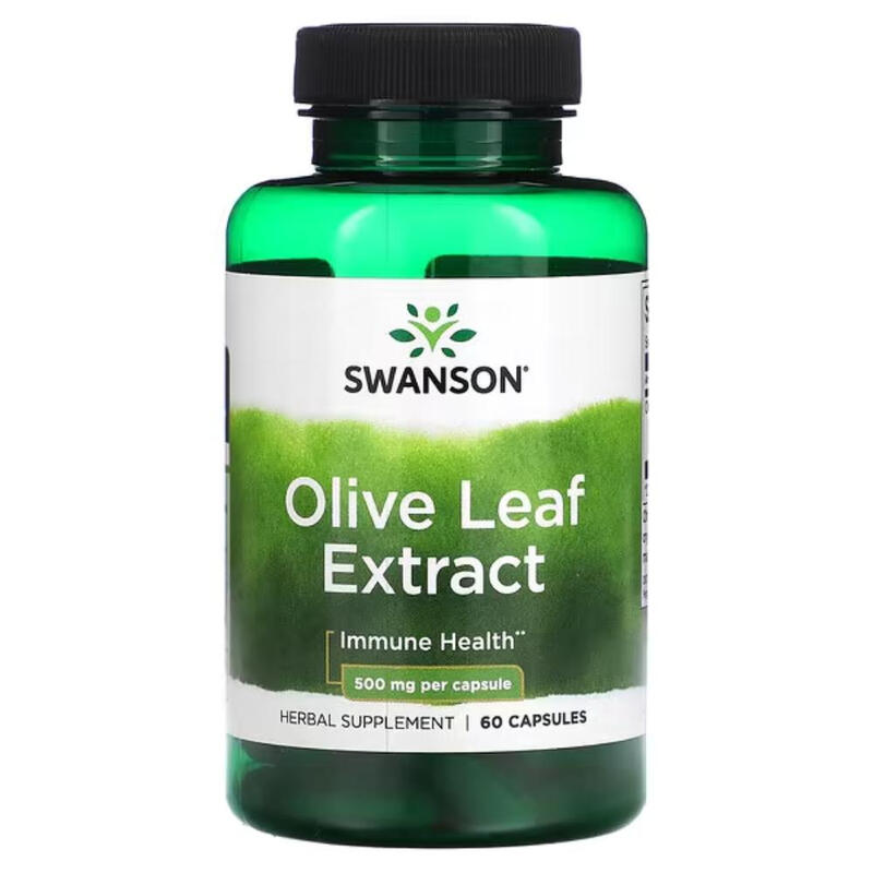 Swanson Olive Leaf Immune 500Mg Capsules - 60 Capsules
