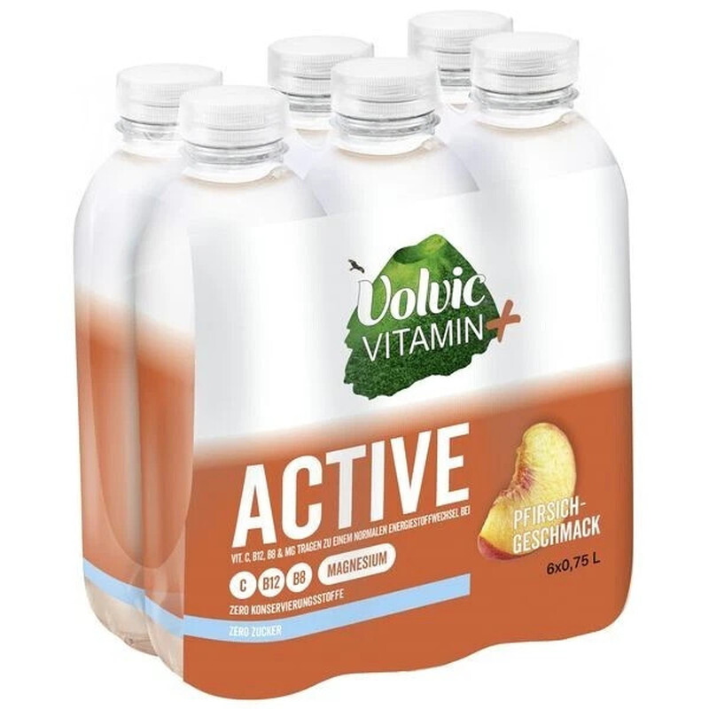 Volvic Active Vitamin+ Pfirsich 6x0,75L