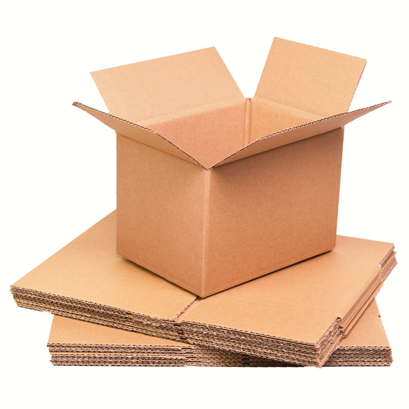 Single Wall Cardboard Boxes 7x5x5" Brown Pack of 100