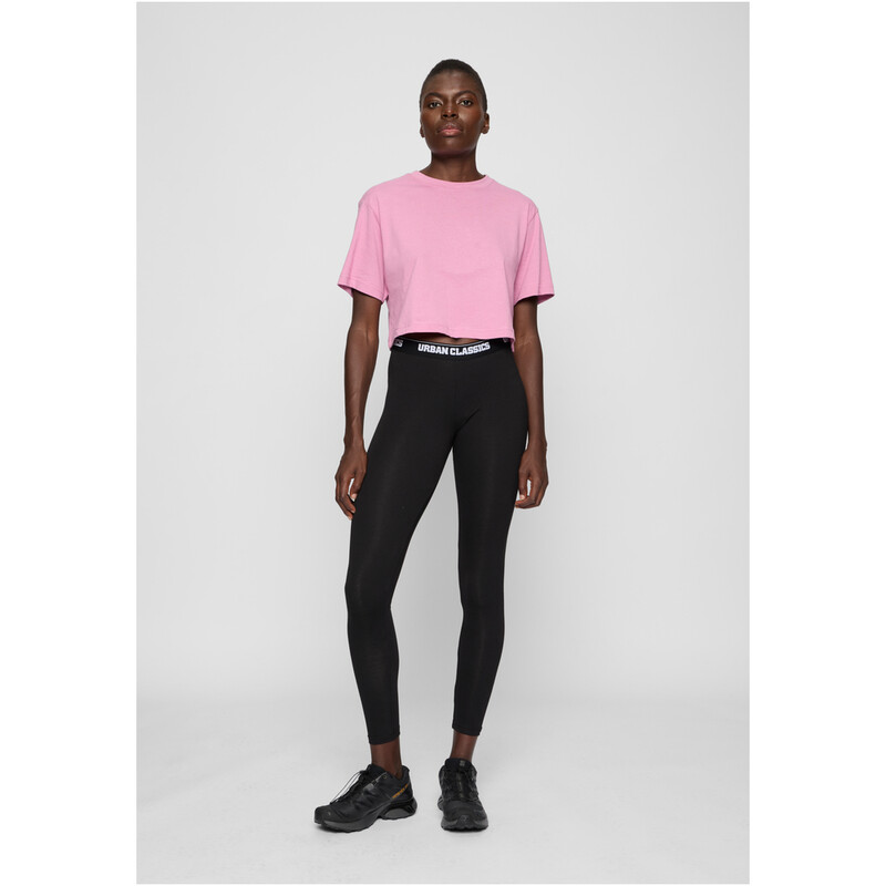 Urban Classics Damen Logos-Leggings, schwarz, XL