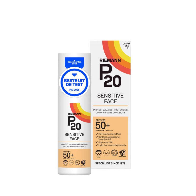 P20 Sensitive FACE SPF50+ 50 gram creme