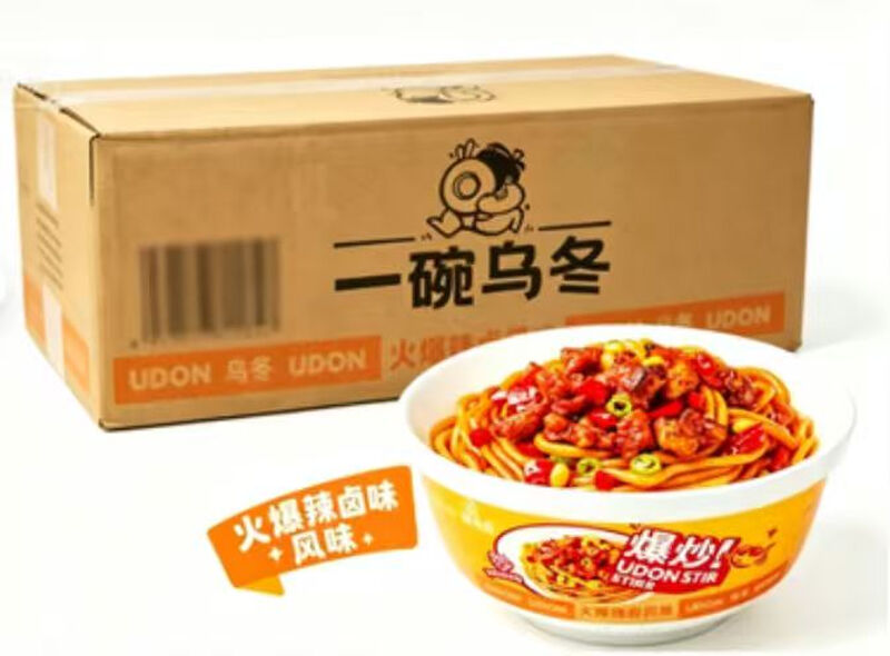 Yi Wan Wu Dong Yi Wan Udon Stir-Fried Udon - Spicy Braised Flavor 240G X 12 (Full Case)