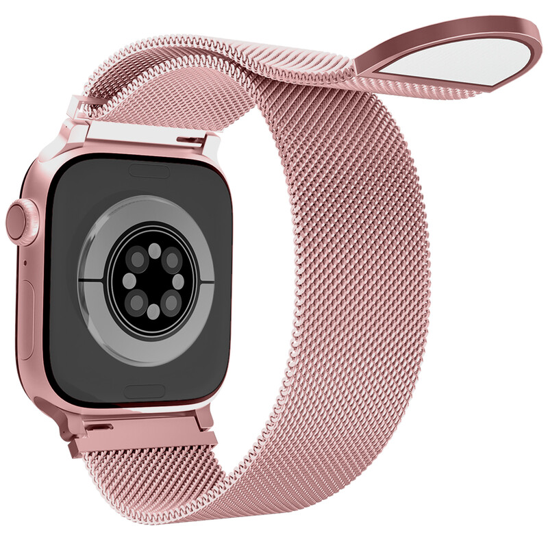Apple watch bands (46mm/45mm/44mm/49mm)+(S3/2/1 42mm) Rose Pink（circle）
