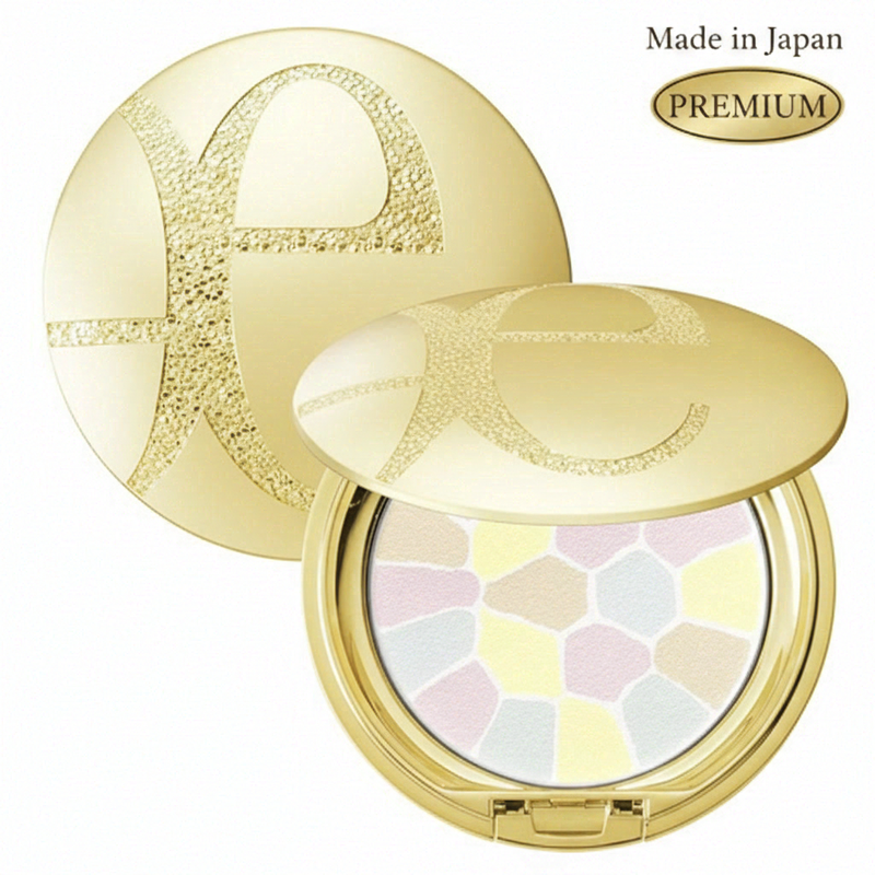ALBION Elegance La Poudre Haute Nuance Kompaktes Gesichtspuder Nr. 04 IV Clear 8,8 g – Leuchtendes Fixierpuder zur Porenverdeckung und Make-up-Auffrischung, Kompakt mit Quaste