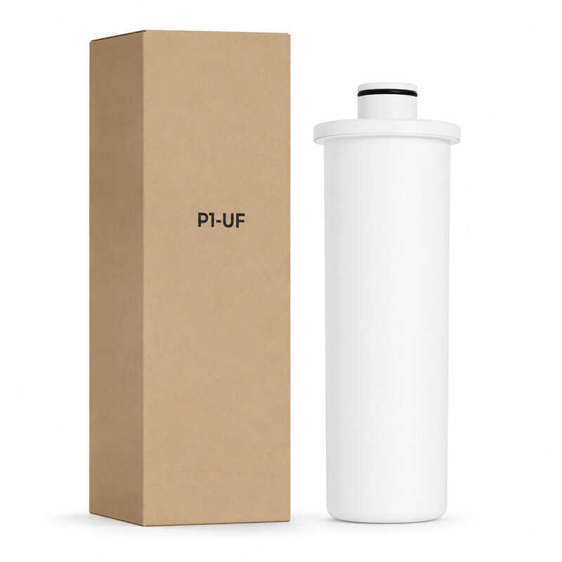 ROUNY Vervangingsfilter P1-UF, compatibel met Pure 1 tafelwaterzuiveraar, koolstofstaaf en UF-membraan, 1-stuks filterpatroon voor zuiverder drinkwater
