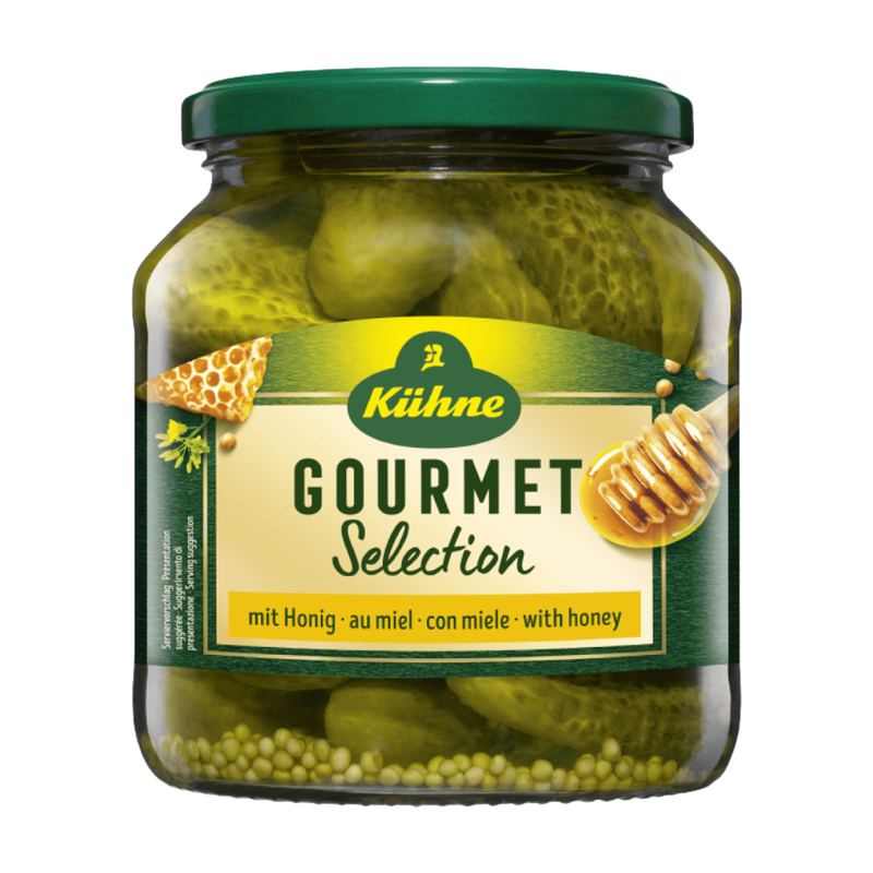 Kühne Kuhne Gourmet Selection Gherkins With Honey 530G